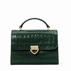 Kate Spade lovitt croc-embossed small top-handle bag